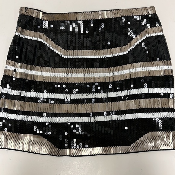 Express Sequined Mini Skirt Size XS - Picture 2 of 7